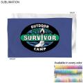 "Survivor" Themed Sublimated Microfiber Sports hand towel, 15"x25
